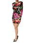 Dolce & Gabbana Black Floral Fiori Pittorici Bodycon Dress