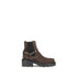 Valentino Garavani Beatles Ankle Boots Brown Suede Leather - Women's