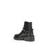 Valentino Garavani Black Leather Ankle Boots with Studded Strap – Women’s