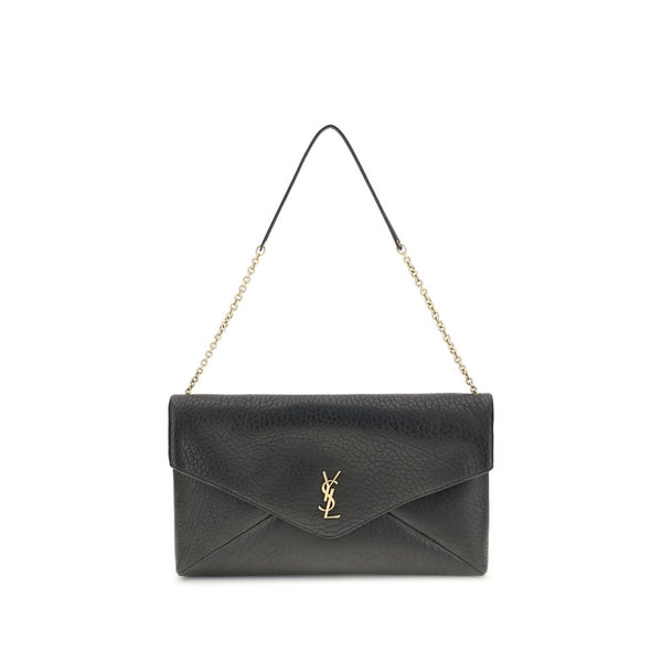 Saint Laurent Cassandre XXL Shoulder Bag in Black Lambskin Leather for Women