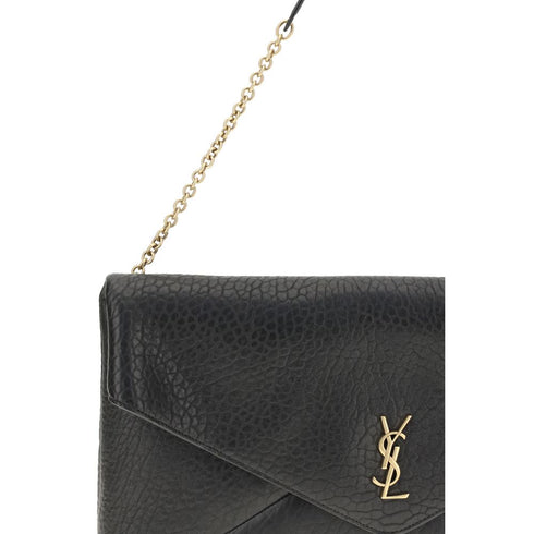 Saint Laurent Cassandre XXL Shoulder Bag in Black Lambskin Leather for Women