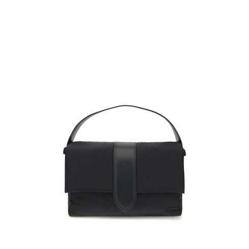 Jacquemus Bambino Shoulder Bag in Black Padded Nylon for Women