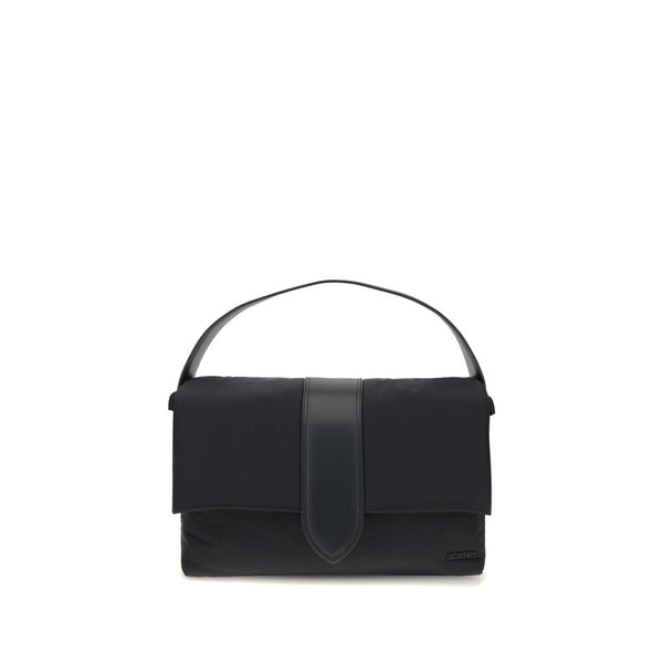 Jacquemus Bambino Shoulder Bag in Black Padded Nylon for Women