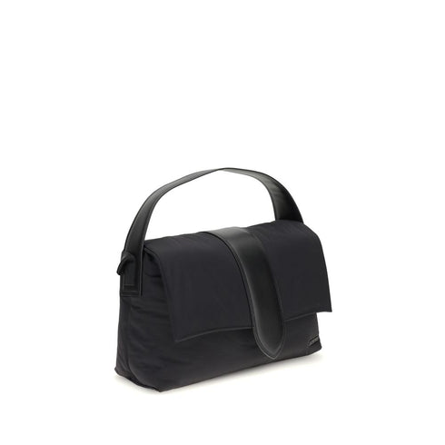 Jacquemus Bambino Shoulder Bag in Black Padded Nylon for Women
