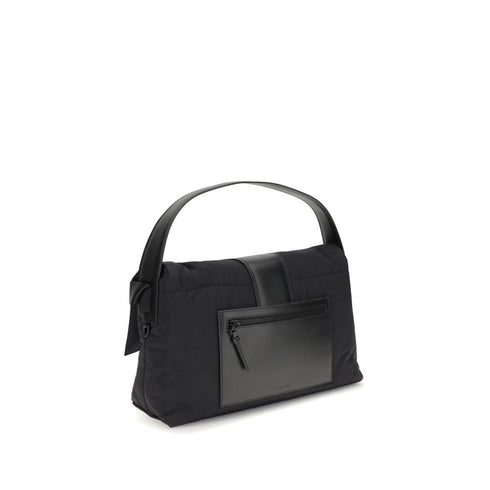 Jacquemus Bambino Shoulder Bag in Black Padded Nylon for Women