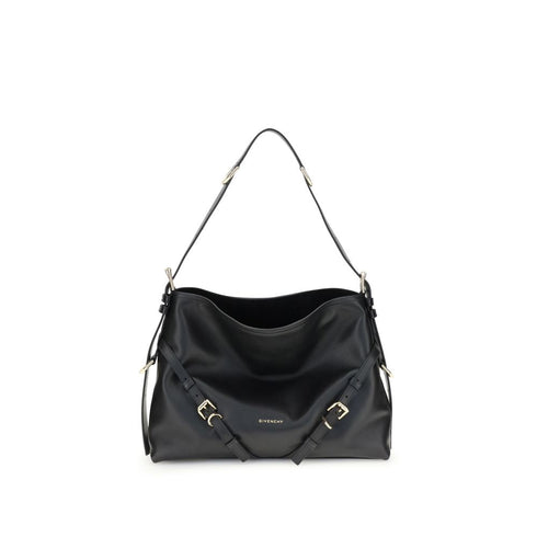 Givenchy Voyou Medium Shoulder Bag in Black Calf Leather for Women