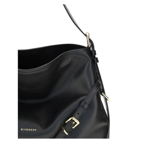 Givenchy Voyou Medium Shoulder Bag in Black Calf Leather for Women