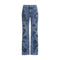 Etro Flower and bee print flare Jeans