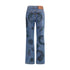 Etro Flower and bee print flare Jeans