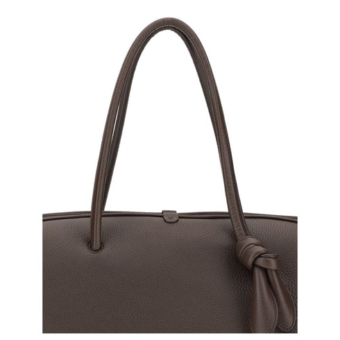 Jacquemus Le Grand Tourisme Dark Brown Grained Leather Travel Bag – Calfskin Carry-On – Women’s
