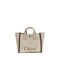 Chloé Carry Medium Canvas Tote Bag – Beige with Brown Trim – Women’s