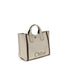 Chloé Carry Medium Canvas Tote Bag – Beige with Brown Trim – Women’s