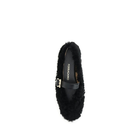 Ferragamo Gancini-embellished Ballerinas