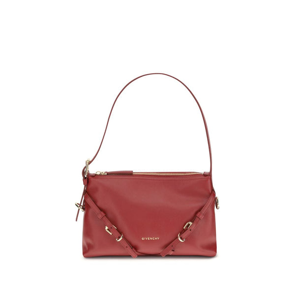 Givenchy Voyou Mini Shoulder Bag Red Calf Leather Women's Luxury Designer Handbag