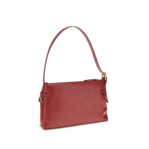 Givenchy Voyou Mini Shoulder Bag Red Calf Leather Women's Luxury Designer Handbag