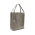 Chloé Spin Large Tote Bag Gray Glossy Calf Leather Women's Designer Handbag
