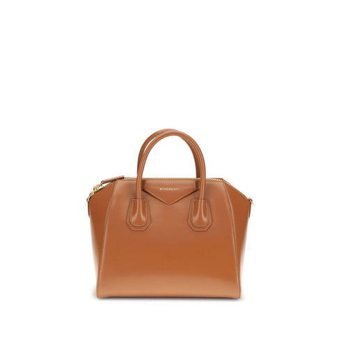 Givenchy Antigona Small Handbag Camel Brown Calfskin Leather Women's Bag