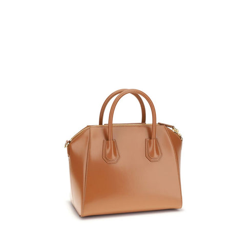 Givenchy Antigona Small Handbag Camel Brown Calfskin Leather Women's Bag