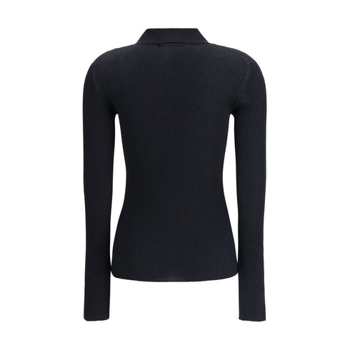 Dolce & Gabbana Ribbed Polo Sweater