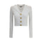 Balmain Ribbed and braided Cardigan