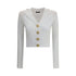 Balmain Ribbed and braided Cardigan