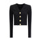 Balmain Ribbed and braided Cardigan