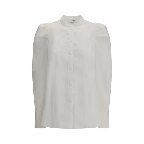 Alexander McQueen White Shirt with mandarin collar