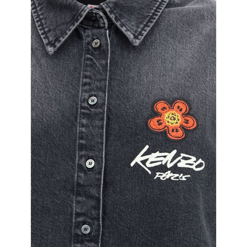 Kenzo x Futura Workwear embroidered japanese Denim Shirt