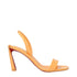 Christian Louboutin Orange Leather Stiletto Heels Sandals