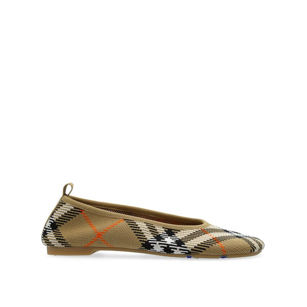 Burberry Checkered Knitted Ballerina Shoes