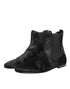 Dolce & Gabbana Black Leather Fur Men CHELSEA Boots Shoes