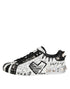 Dolce & Gabbana White Portofino Studded Men Sneakers Shoes