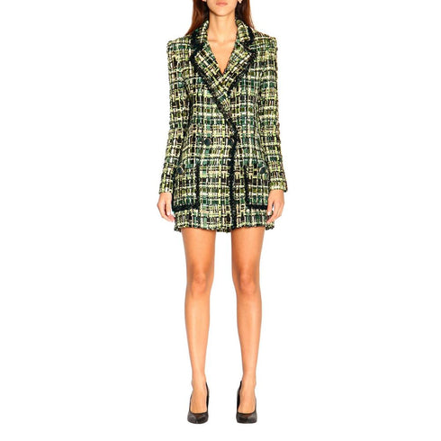 Elisabetta Franchi Green Viscose Suits & Blazer