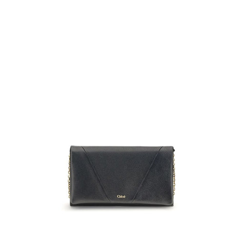 Chloé Spin Wallet with Flap and Chain