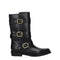 Celine Black Leather Flat Boots