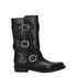 Celine Black Leather Flat Boots