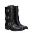 Celine Black Leather Flat Boots