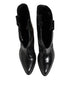 Dolce & Gabbana Black Leather Over The Calf Biker Boots Shoes
