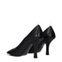 Burberry Black Leather High Heel Pumps