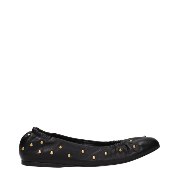 Chloé Black Leather Ballet Flats