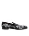 Dolce & Gabbana Black Silver Sequined Loafers Men Dress Shoes