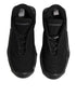 Dolce & Gabbana Black Lace Up Wave Low Top Men Sneaker Shoes