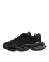 Dolce & Gabbana Black Lace Up Wave Low Top Men Sneaker Shoes