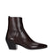 Celine Red Leather Ankle Boots