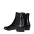 Celine Black Leather Ankle Boots