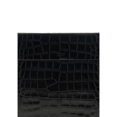Tom Ford Crocodile print leather Pouch