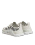 Dolce & Gabbana White Cotton NS1 Low Top Sneaker Shoes