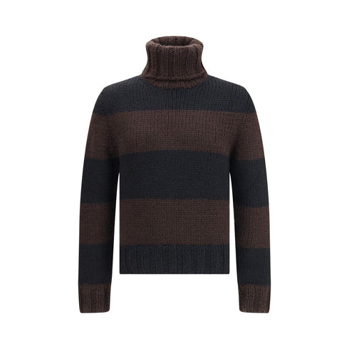 Dolce & Gabbana Striped Wool-Blend Turtleneck