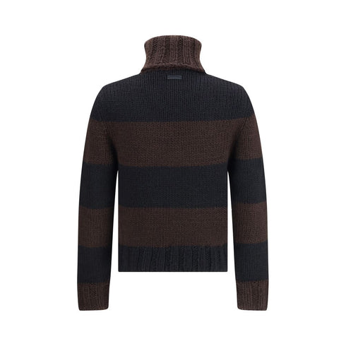 Dolce & Gabbana Striped Wool-Blend Turtleneck