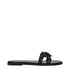 Versace Black Leather Slippers Sandals